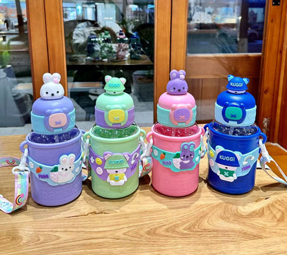 Cute Cartoon Design Sipper Bottle