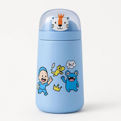 Cute Cartoon Design Glass Water Bottle