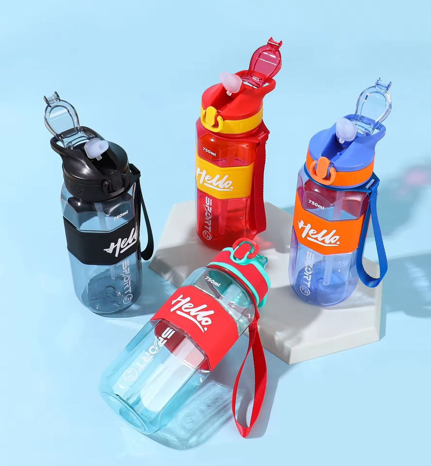 Hello Sports Water Bottle & Sipper (850ml)