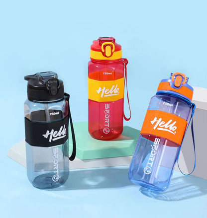 Hello Sports Water Bottle & Sipper (850ml)