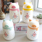 Cute Piggy Design Glass Water Bottle (380ml)