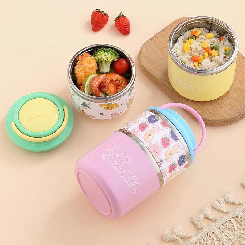 Cute Stainless Steel Double Layer Lunch box (1100ml)