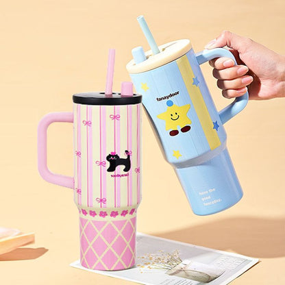 Stainless Steel Hot & Cold Printed Sipper & Tumbler (710ml)