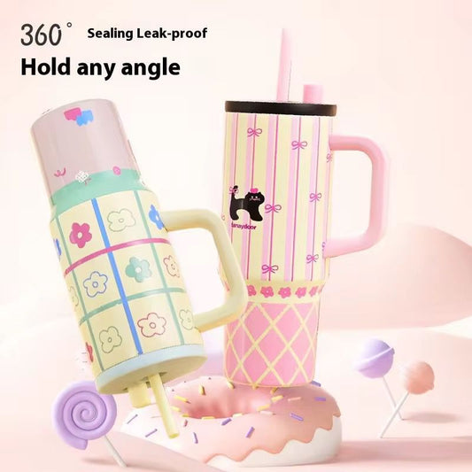 Stainless Steel Hot & Cold Printed Sipper & Tumbler (710ml)