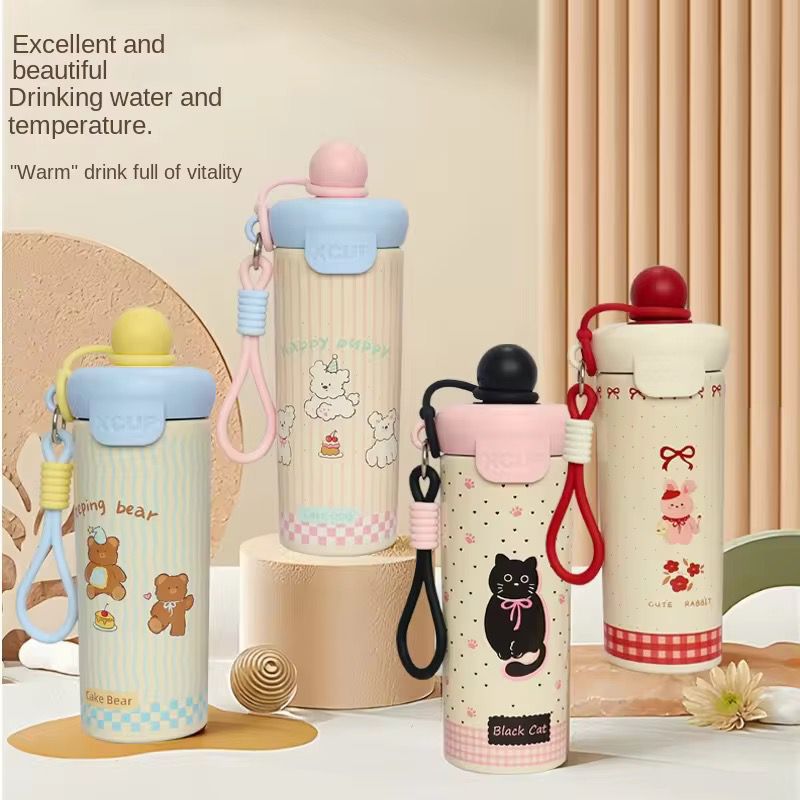 Cut Stainless Steel Hot & Cold Water Bottoe & Sipper (650ml)