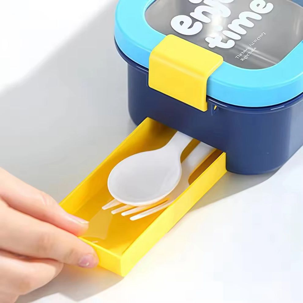 Enjoy Time 3 Compartment Stainless Steel Leakproof Lunch Box