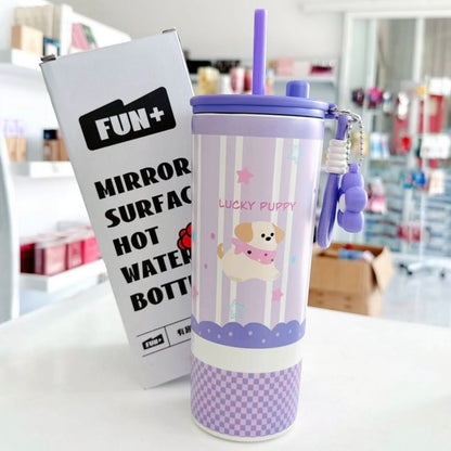 Cute Cartoon Stainless Steel Sipper Bottle (710ml)