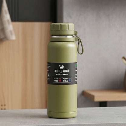 Military Green Stainless Steel Hot & Cold Water Tumbler Bottle