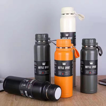 Mix Colour Stainless Steel Hot & Cold Water Bottle (800ml)