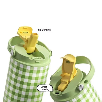 Cheque Design Stainless Steel Hot & Cold Tumbler & Sipper (900ml)