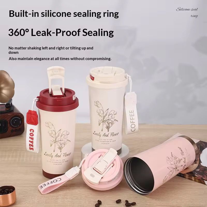 Premium Stainless Steel Coffee Mug Bottle (500ml)