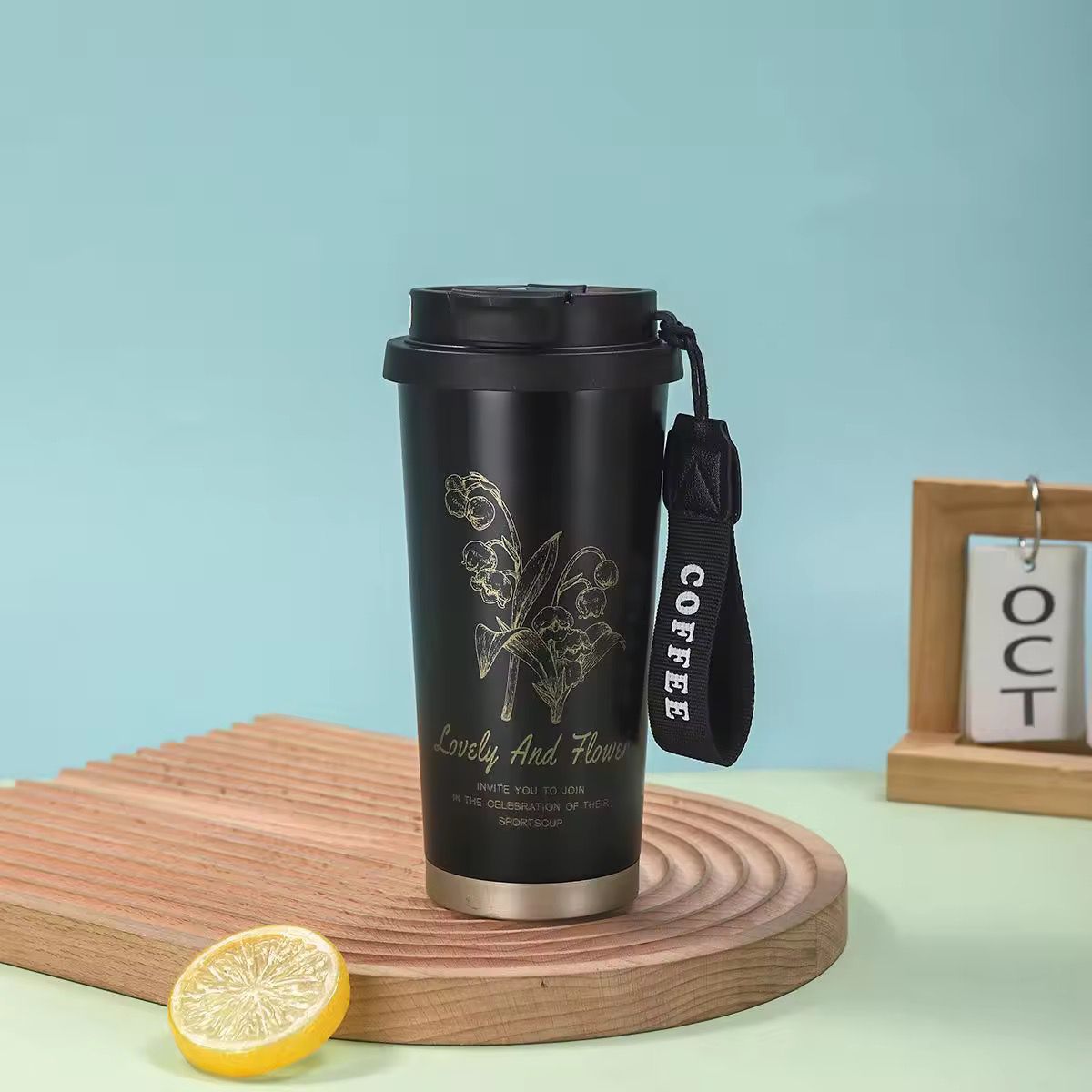 Premium Stainless Steel Coffee Mug Bottle (500ml)