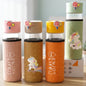 Cute Glass Water Bottle (450ml)