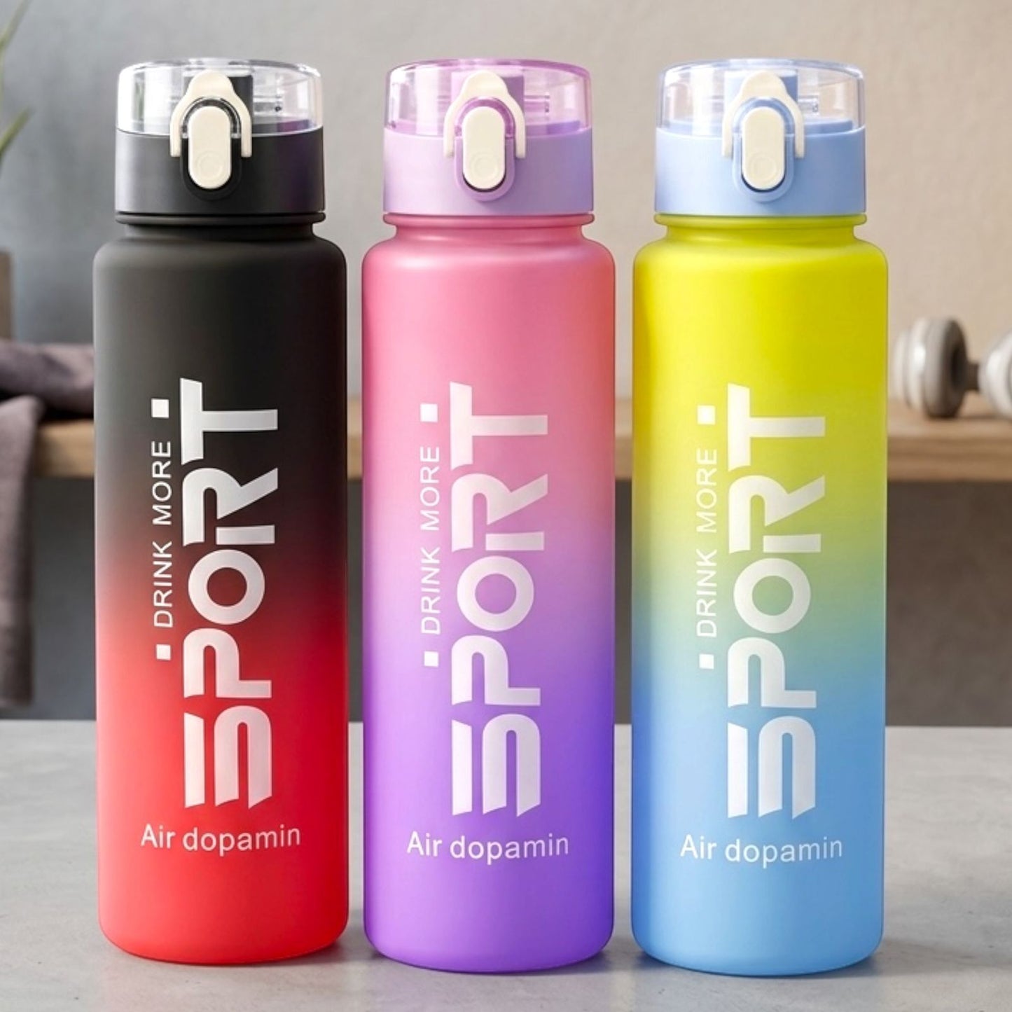 Sport Rainbow Water Bottle & Sipper (850ml)