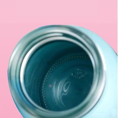 Cute Cartoon Design Glass Water Bottle