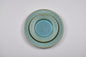 Handcrafted Teal Fluted 2 Piece 10" Ceramic Dinner & 6" Quarter Plate | Microwave & Dishwasher Safe | Set of 2 | Dinner Full Plates