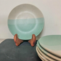 Tritone Green Matte 2 Piece -10 Inch Ceramic Dinner Plates Microwave & Dishwasher Safe Ceramic Plates for Dinner | Full Plates Set of 2 | Dinner Full Plates